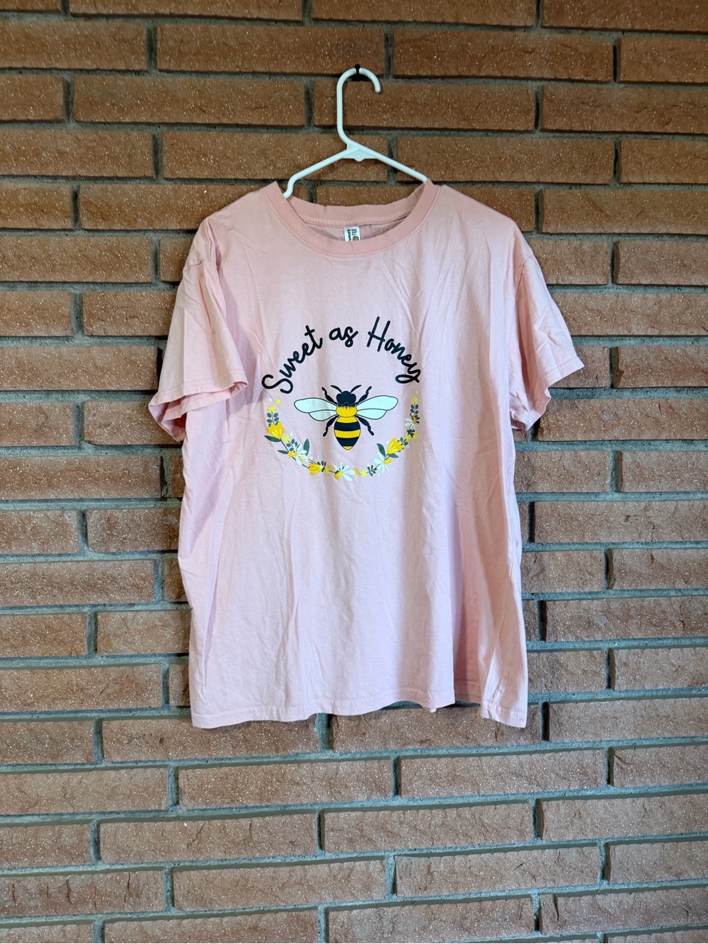 Sweet as Honey Pink Graphic Tee - Short Sleeve